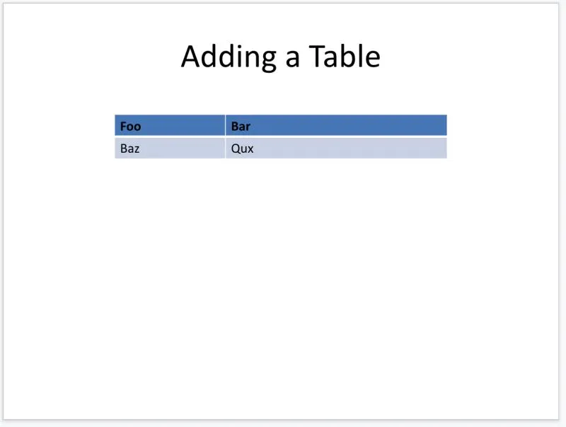Table Slide