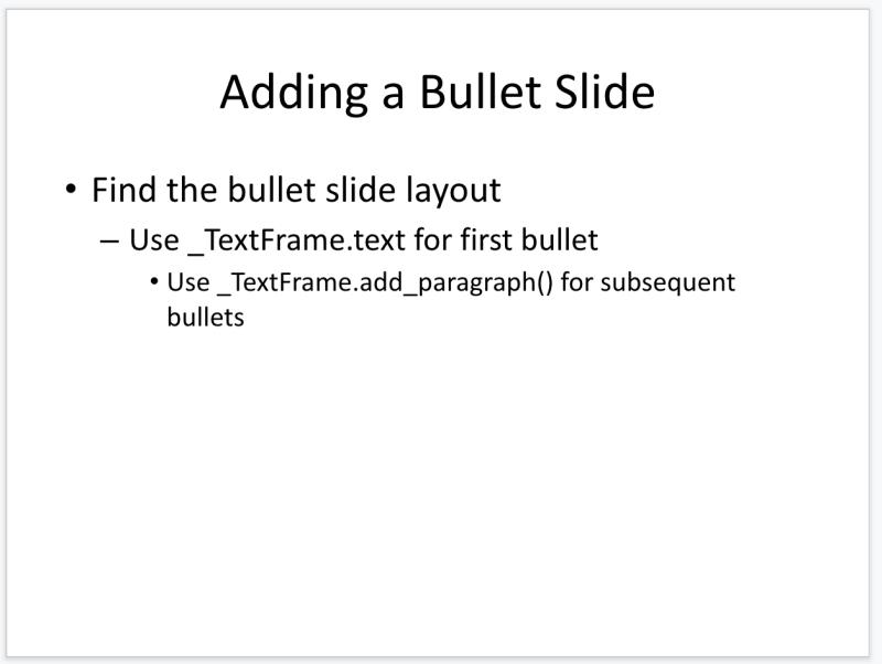 Title and Content Slide